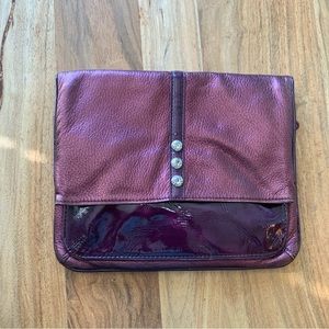 Brighton Leather Patent Metallic Crossbody